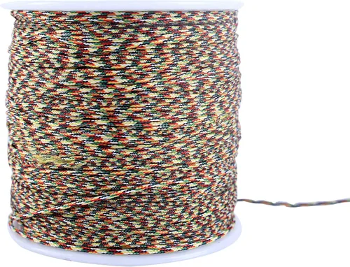 Vista 110 de KONMAY 1 rollo de cuerda de nailon para hacer pulseras de 150 yardas, trenzado de nailon Shamballa Macramé/cordón de cuentas de 0.4mm, cordón