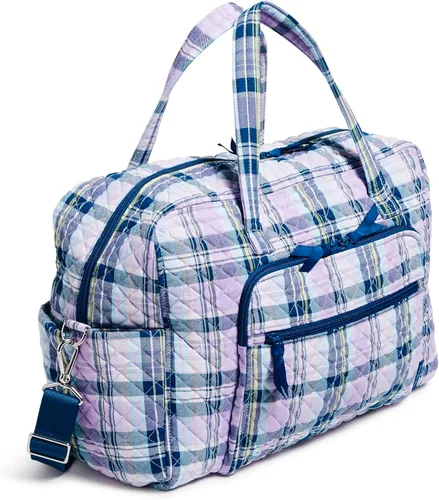 Vista 2 de Bolsa de viaje de fin de semana Weekender de algodón para mujer