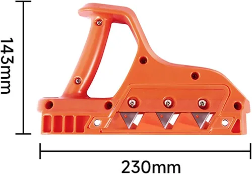 Vista 4 de Cepilladora triple, herramientas manuales cortador de placa de yeso, herramienta de acabado de bordes de paneles de yeso de esquina, bordeadora