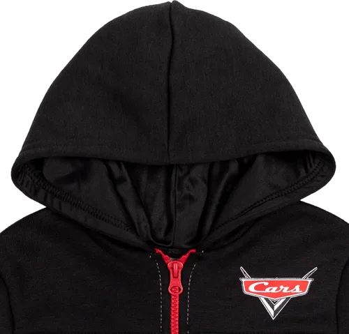 Vista 3 de Disney Cars Lightning McQueen - Sudadera con capucha de forro polar con media cremallera