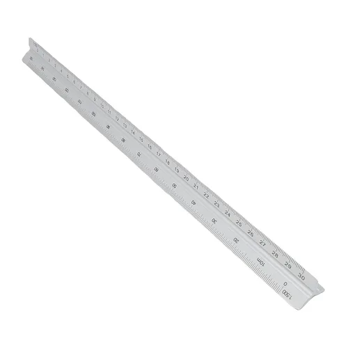 Vista 9 de Aluminum Architectural Scale Ruler, 30cm Concave Design (Gold)