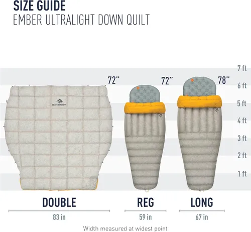 Vista 7 de Sea to Summit Ember - Edredón ultraligero para mochileros