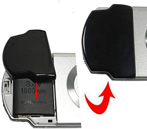 Vista 7 de TFSeven 2Pcs PSP-S110 1200mah Rechargeable Lithium Ion Replacement Sony PSP Slim Battery + AC Adapter 5V 2A Wall Travel Power Supply Compatible for