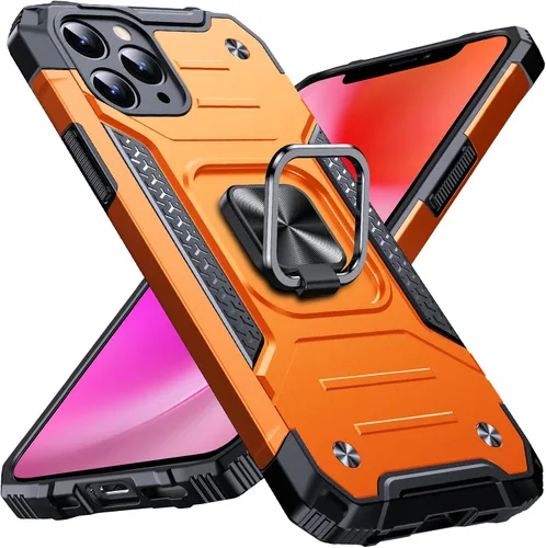 Vista 98 de Anqrp Funda resistente para iPhone 6/7/8/SE/SE2 con soporte de anillo mejorado y agarre, grado militar, a prueba de golpes, resistente y robusta
