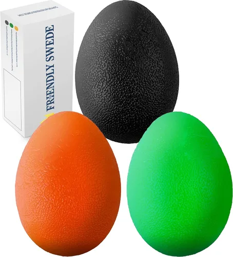 Vista 8 de The Friendly Swede Stress Balls for Adults — 3 Squeeze Balls for Hand Therapy, Stress Relief & Hand Strength - Exercise for Grip Strength with 3