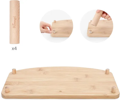 Vista 6 de Niteangel Plataforma de rueda para hámster de la serie nube de madera acrílica antideslizante (pequeña)