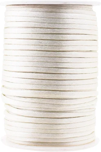 Vista 115 de Mandala Crafts Cordón de nailon satinado de 1/64 pulgadas (0.024 in), 100 yardas para pulseras, collares, joyas y adornos de macramé