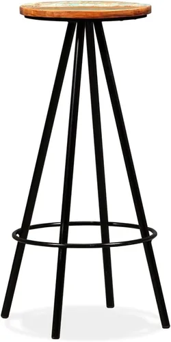 Vista 3 de bar Chairs,barstools,bar stools Set of 3,bar Table,sillas para barra de cocina,Bar Stools 4 pcs Rough Mango Woodbar Stool,bar Chairs,Barstool,bar