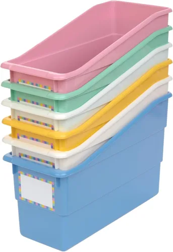 Vista 11 de Really Good Stuff Soportes duraderos para libros y carpetas, paquete de 6, color negro