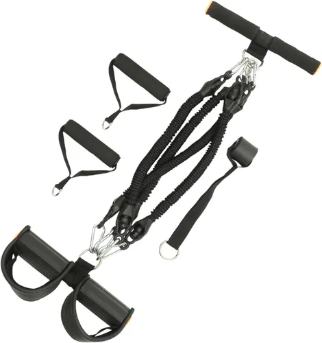 VOSAREA Equipo de ejercicio Bandas de ejercicio Resistencia Interior Multifuncional Cuerda de tensión Tirador de pedal elástico Equipo de fitness