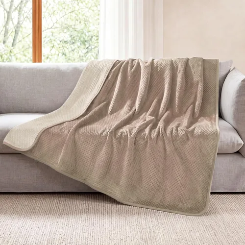 Vista 16 de Luciphia Manta impermeable para perro, manta reversible lavable para Beige