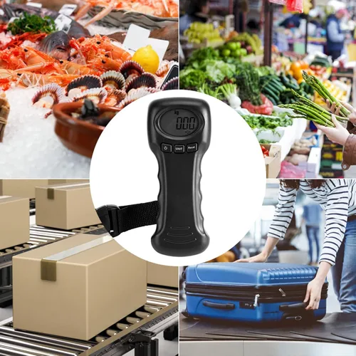 Vista 4 de Ocs - Báscula de peso para equipaje, 8 110.2 lbs110 libras, portátil, para viajes, colgante, báscula electrónica con pantalla digital LCD