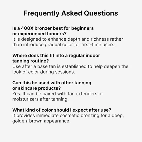 Vista 8 de Tan Asz U Beach Black Rum - Loción bronceadora Double Shot 400X Bronzer, infusión de péptidos Dark Reserve, loción bronceadora de interior Luxe