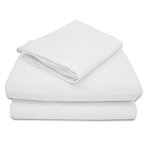 Vista 9 de TL Care Juego de sábanas de 3 piezas de punto de jersey de algodón 100% natural, azul, suave y transpirable, para niños y niñas