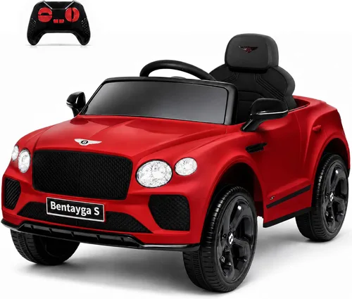 Vista 14 de Autos eléctricos Bentley Bentayga con licencia para niños Cristal negro