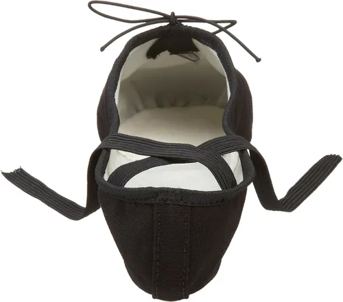 Vista 3 de Capezio Zapatillas de ballet Romeo de lona para hombre, Negroblk