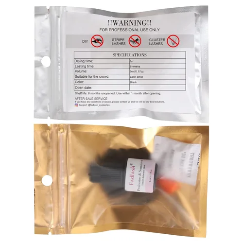 Vista 7 de FADLASH - Pegamento para extensiones de pestañas, extra fuerte, 0.2 fl oz, 1 S, tiempo de secado, 8 semanas de retención de pestañas, pegamento