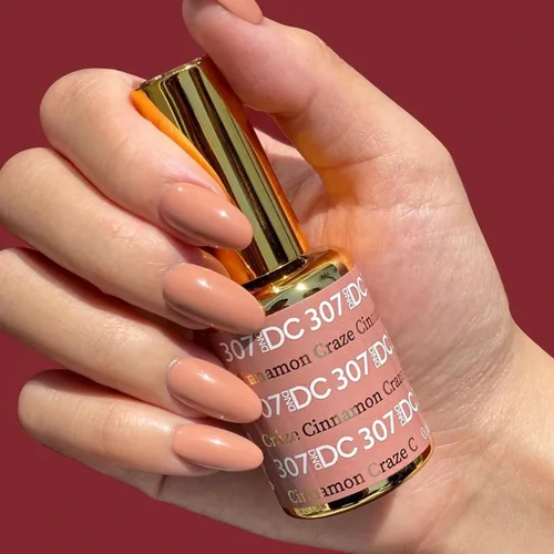 Vista 2 de DND Juego de esmaltes de gel, 1esmalte de gel rosa y esmalte de uñas rosa, 004 limonada rosa, 0.5onzas líquidas