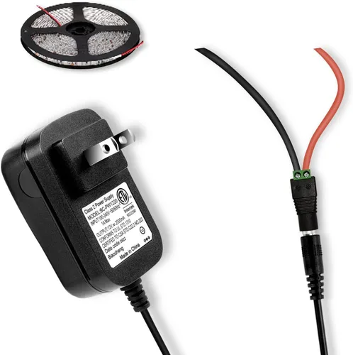 Vista 6 de Adaptador de fuente de alimentación de 12 V, 2 A, 24 W, con certificación ETL de CA a CC (entrada 100-240 V, salida 12 voltios 2 amperios), cable