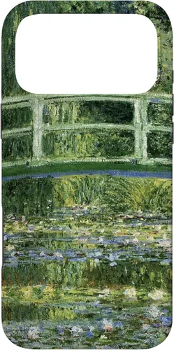 Vista 21 de Funda de jardín para iPhone 11 Monet's Water Lily y puente japonés