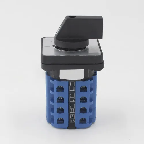 Vista 2 de Interruptor selector de cambio universal, interruptor de transferencia de potencia, 4 posiciones 16 terminales, LW26-20 1-4/4 380V 20A Motor