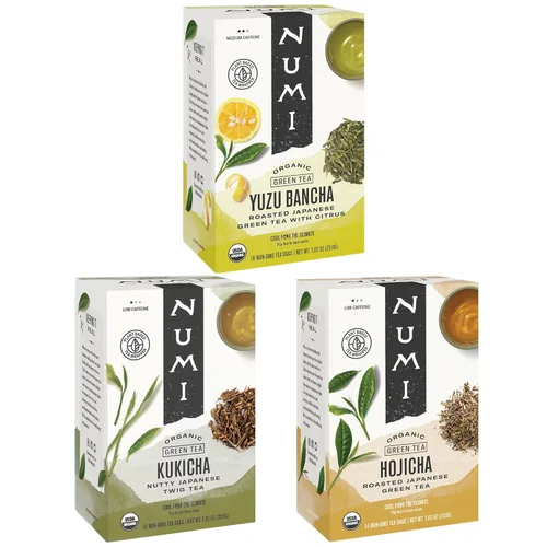 Vista 28 de Numi Té Orgánico de Mate con Limón, 100 Bolsas de Té Verde, Yerba Mate con Té Verde y Mirto de Limón, Con Cafeína