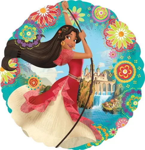 Vista 5 de Anagrama - Suministros para fiesta de cumpleaños de princesa Elena, la vida es una aventura para selfie, ramo de globos