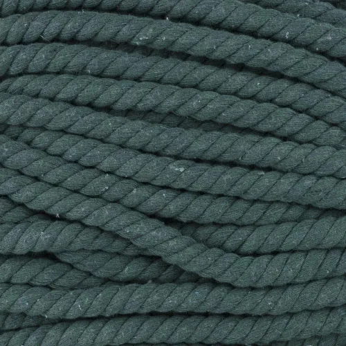 Vista 11 de Cuerda de algodón trenzado natural, suave pero fuerte, colores surtidos, 1/2 pulgada de diámetro (marrón, 10 pies)