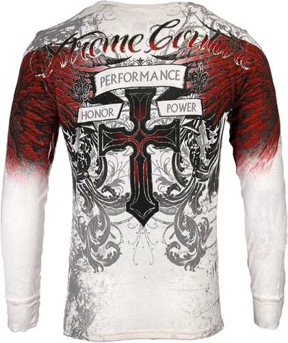 Vista 3 de Xtreme Couture by Affliction Camiseta térmica para hombre Carnivore