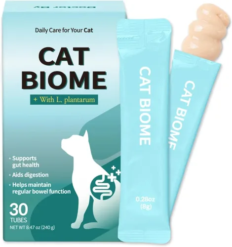 Doctor By Cat Biome Probióticos para gatos Anti Diarrea Felino Apoyo intestinal y digestivo Salud inmune Sensible Estómago Estreñimiento con L.