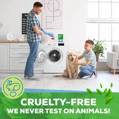 Vista 6 de Eco Washer Sheets Detergent - 100 cargas, cero jarras de plástico, sin desorden y tiras de lavandería que ahorran espacio, detergente para ropa