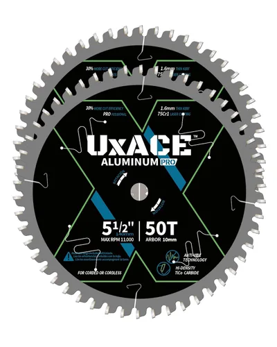 Vista 17 de Hoja de sierra circular de 5-3/8 pulgadas, 30 dientes, eje de 20 mm, para metal ferroso, hoja de corte de acero, punta de carburo, corte delgado