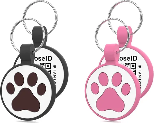 Vista 12 de WhoseID Etiqueta para gatos con código QR, página de perfil en línea de mascota modificable, múltiples contactos de emergencia, silicona silenciosa