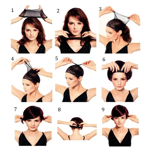 Vista 4 de BERON Peluca larga y rizada con flequillo para mujer, pelucas coloridas, largas, onduladas, multicolor, con red para el cabello