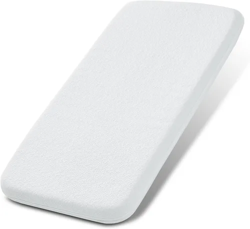 Vista 12 de Almohadilla de colchón para moisés de bebé NeoBorn, de 61 cm x 52.8 cm, colchón de espuma de memoria con gel de confort de doble cara con funda