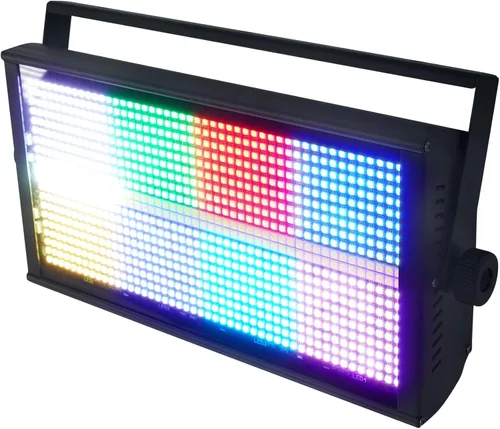 Vista 2 de Rockville Stage Panel 864 LED RGB Pro Stage Wash Light + Strobe + Matrix Combo