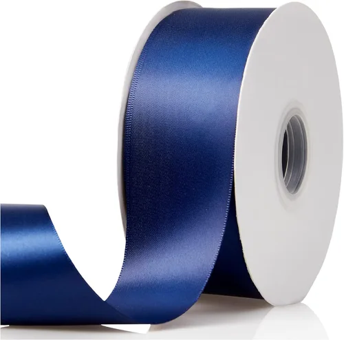 Vista 47 de 1-1/2"x50 Yards Apple Green Double Faced Satin Ribbon,Solid Color High Density Fabric Ribbon Rolls,Great for Gift Wrapping,Sewing,Crafts,DIY Bows