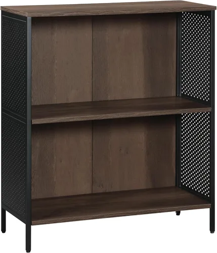 OSP Home Furnishings Ace Librero Contemporáneo Moderno de Almacenamiento con Estantes, 2 Estantes, Acabado Ozark Ash