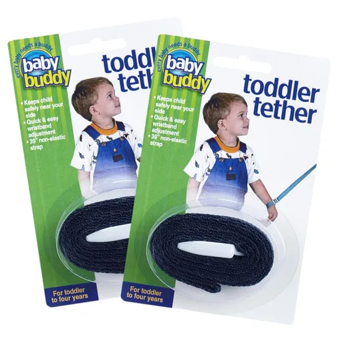 Vista 9 de Arnés con correa de seguridad para niños pequeños de Baby Buddy, con correa de sujeción, Total 1, Negro