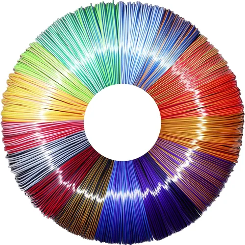 Vista 6 de MIKA3D 2 Envases de muestra de recambio de filamento de seda PLA de dos colores en 1, 16 sedas diferentes de seda PLA de dos colores, cada una de 4