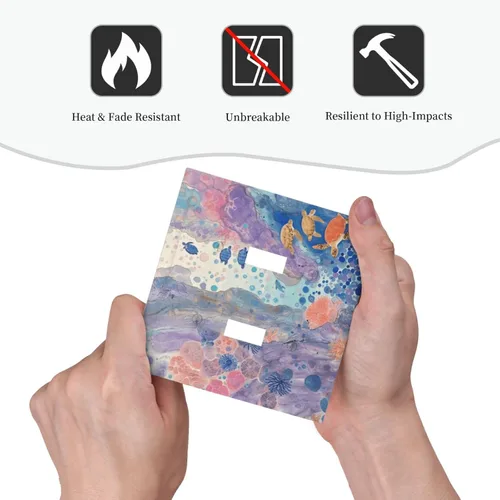 Vista 265 de Cubiertas de salida de impresión de líneas doradas de granito de mármol marrón, 1 palanca y 1 combinación basculante, placa decorativa de pared