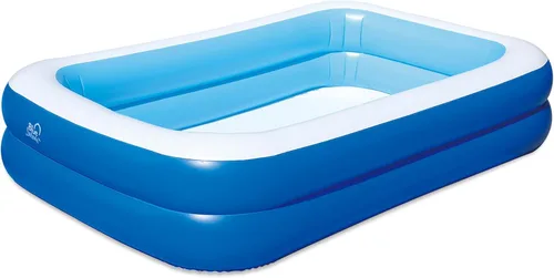 Piscina inflable familiar Blue Wave con cubierta – piscina inflable rectangular de 8.5 pies x 5.75 pies x 1.8 pies para niños y adultos – Piscina de