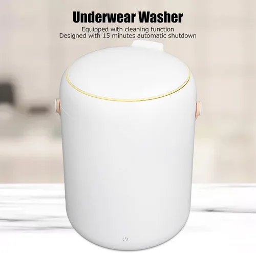 Vista 3 de Lavadora portátil, mini lavadora, lavadora de ropa interior inteligente 3L capacidad US Plug 100 240V para ropa pequeña como calcetines, ropa