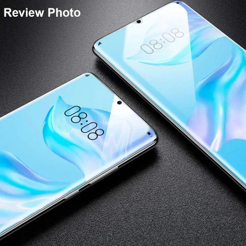 Vista 5 de Ibywind Protector de pantalla para Huawei P30 Pro (2 unidades), película de TPU flexible, con 1 protector de lente de cámara, 1 película trasera
