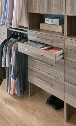 Vista 2 de ClosetMaid SuiteSymphony - Cajón de madera, accesorio para complementar, estilo moderno, para almacenamiento, ropa de armario, tamaño de 5 pulgadas