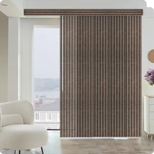 Vista 26 de Graywind Persianas para puertas correderas manuales, hasta 153 pulgadas 5% Gris Apertura