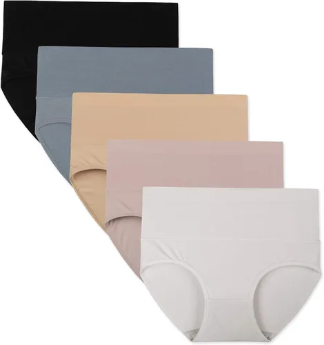 INNERSY - Ropa interior de algodón para mujer de talle alto para posparto paquete múltiple