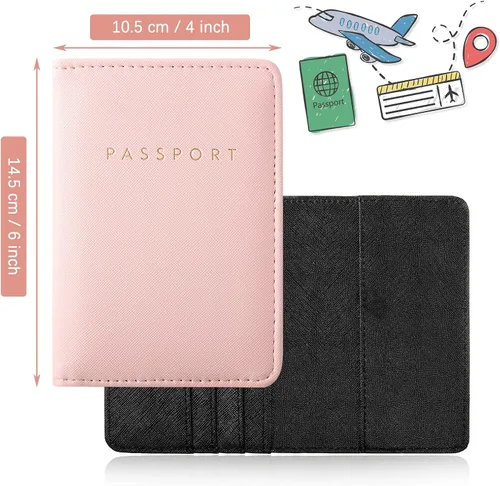 Vista 2 de 2 fundas para pasaporte nupcial, cartera de viaje, funda para pasaporte