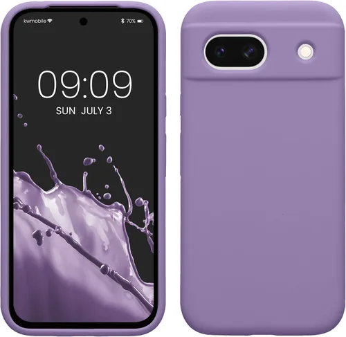 Vista 131 de kwmobile Funda Compatible con Google Pixel 6 Pro - Funda de Teléfono de Silicona TPU con Acabado Suave - Azul Caribe