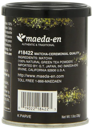 Vista 8 de Maeda-En Polvo de té verde Matcha de calidad ceremonial, 1 onza